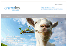 Tablet Screenshot of animalexabogados.com